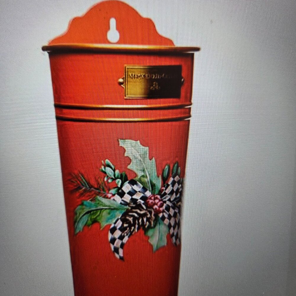 Mackenzie Childs Holiday Wall Bucket